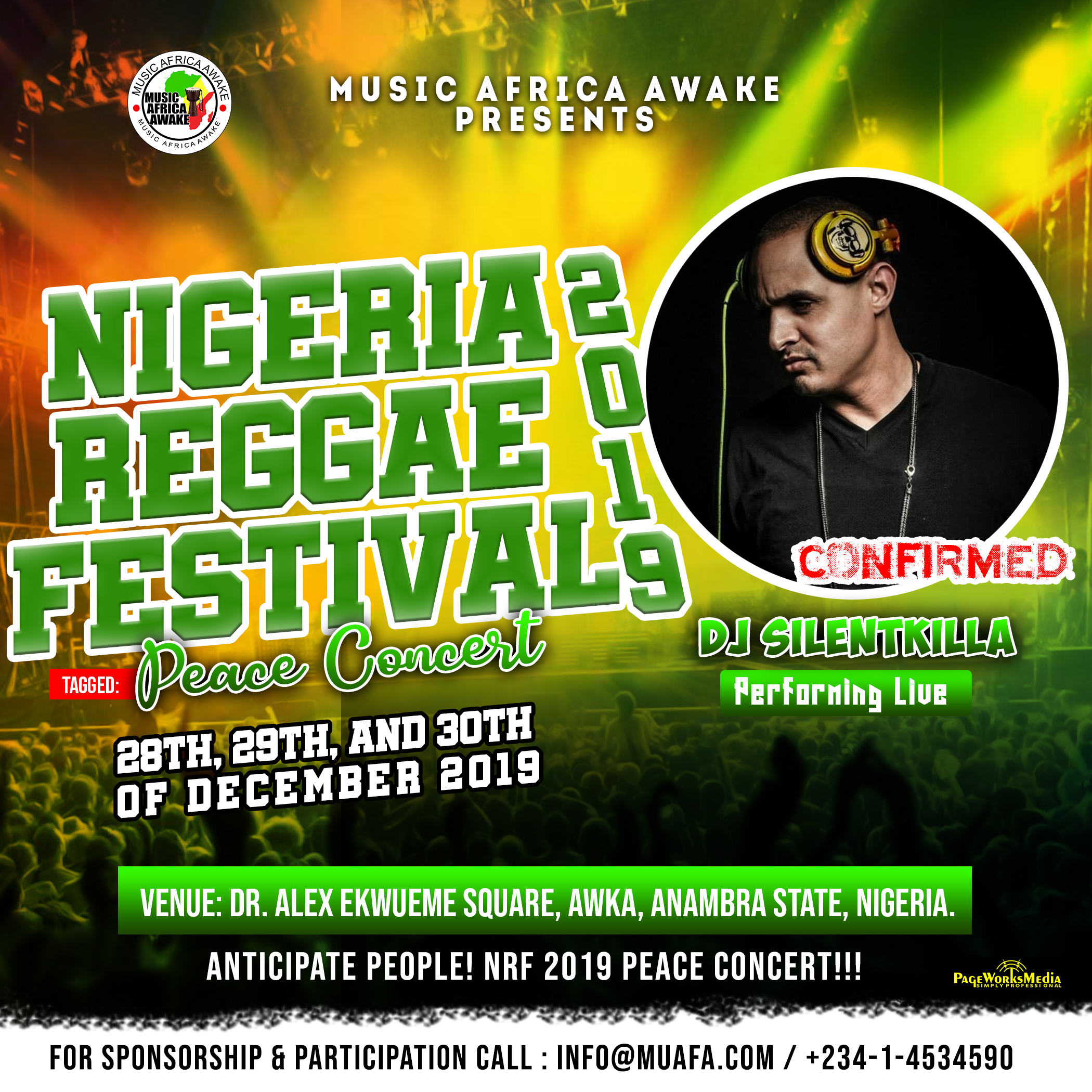 DJ SilentKilla to perform live at the Nigeria Reggae Festival 2019